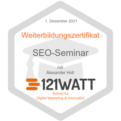 SEO zertifikat