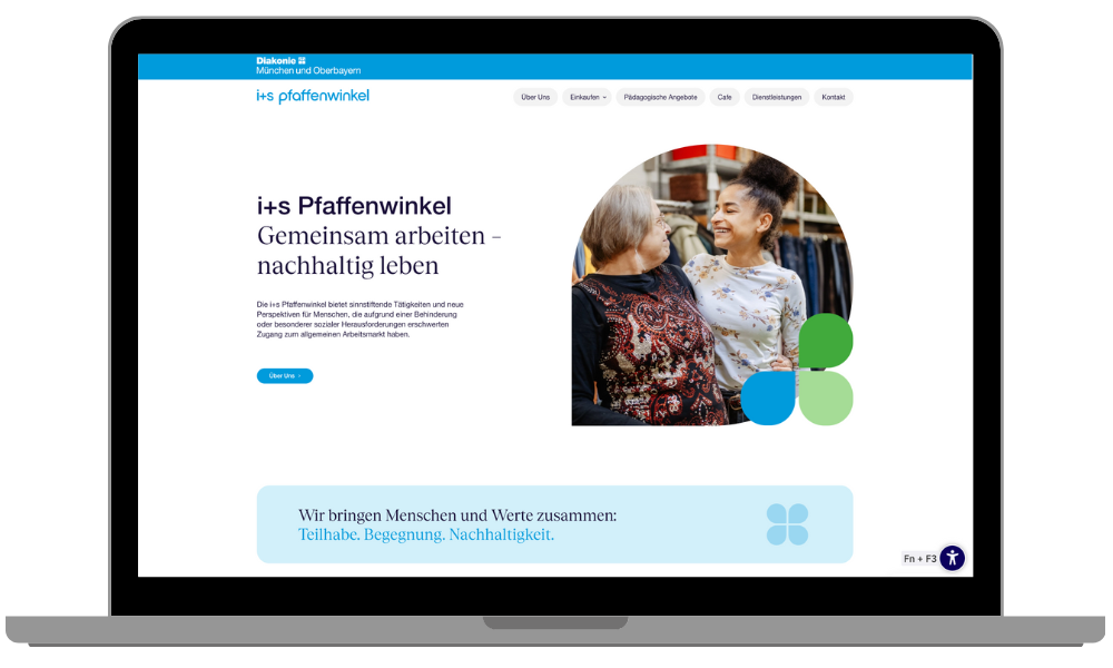 SEO & Storytelling für Soziale: Website für i+s Pfaffenwinkel