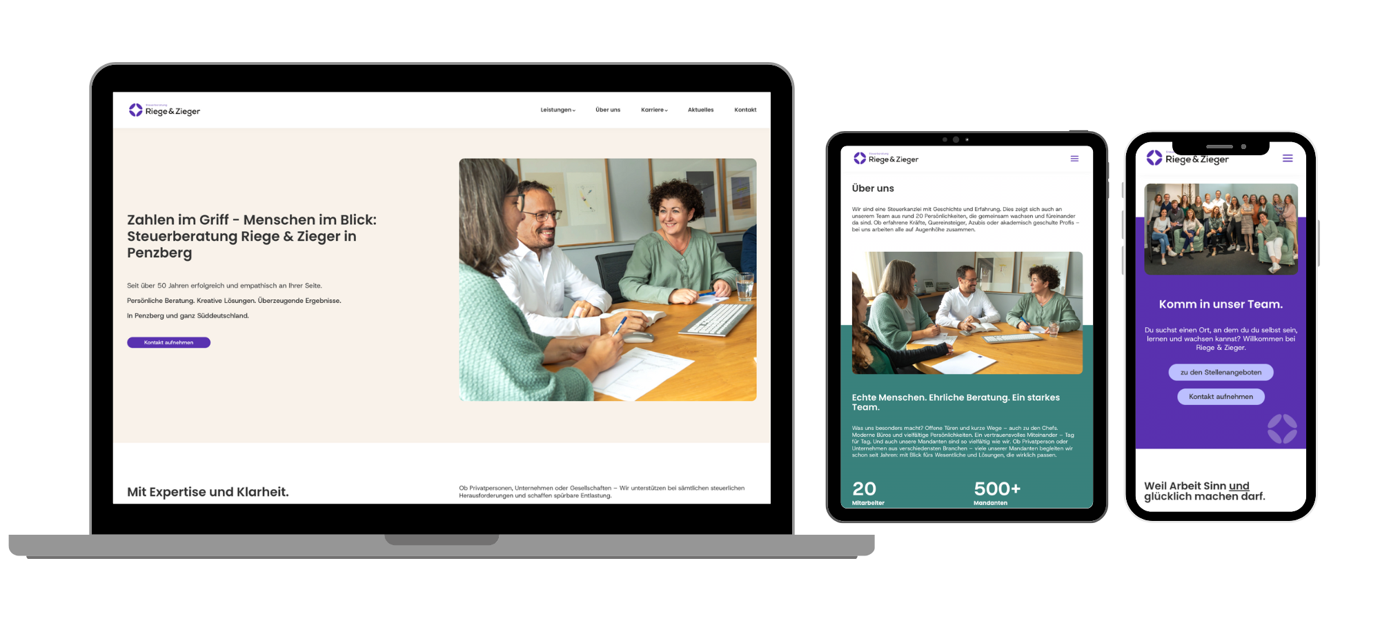 Webseite für Steuerberater