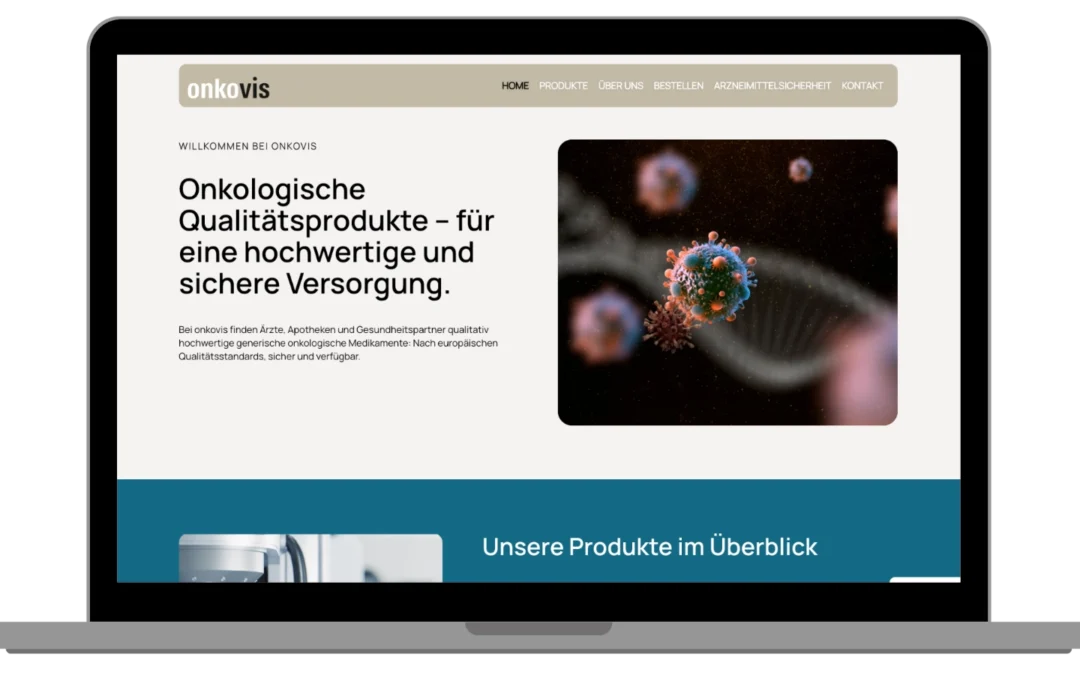 Webdesign für Medizinprodukte: Onkovis aus Seehausen am Staffelsee